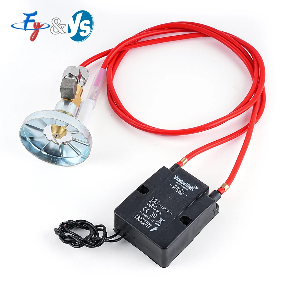 Burner High Pressure Voltage Pulse Igniter, 15KV Ignitor Transformer, Ceramic Ignition Needle,for Burner Replacement Parts