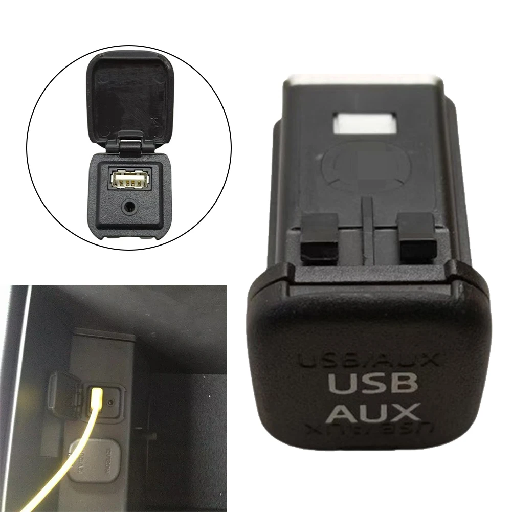 ABS USB Port Car USB Adapter Car Charging Solution Anti-corrosion Material Black Finish Easy To Use Non-deformation Structure