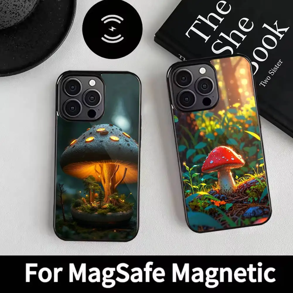 

Fantasy mushroom art Phone Case For iPhone 17,16,15,14,13,12,Plus,Pro,Max For Magsafe Magnetic Wireless Charge