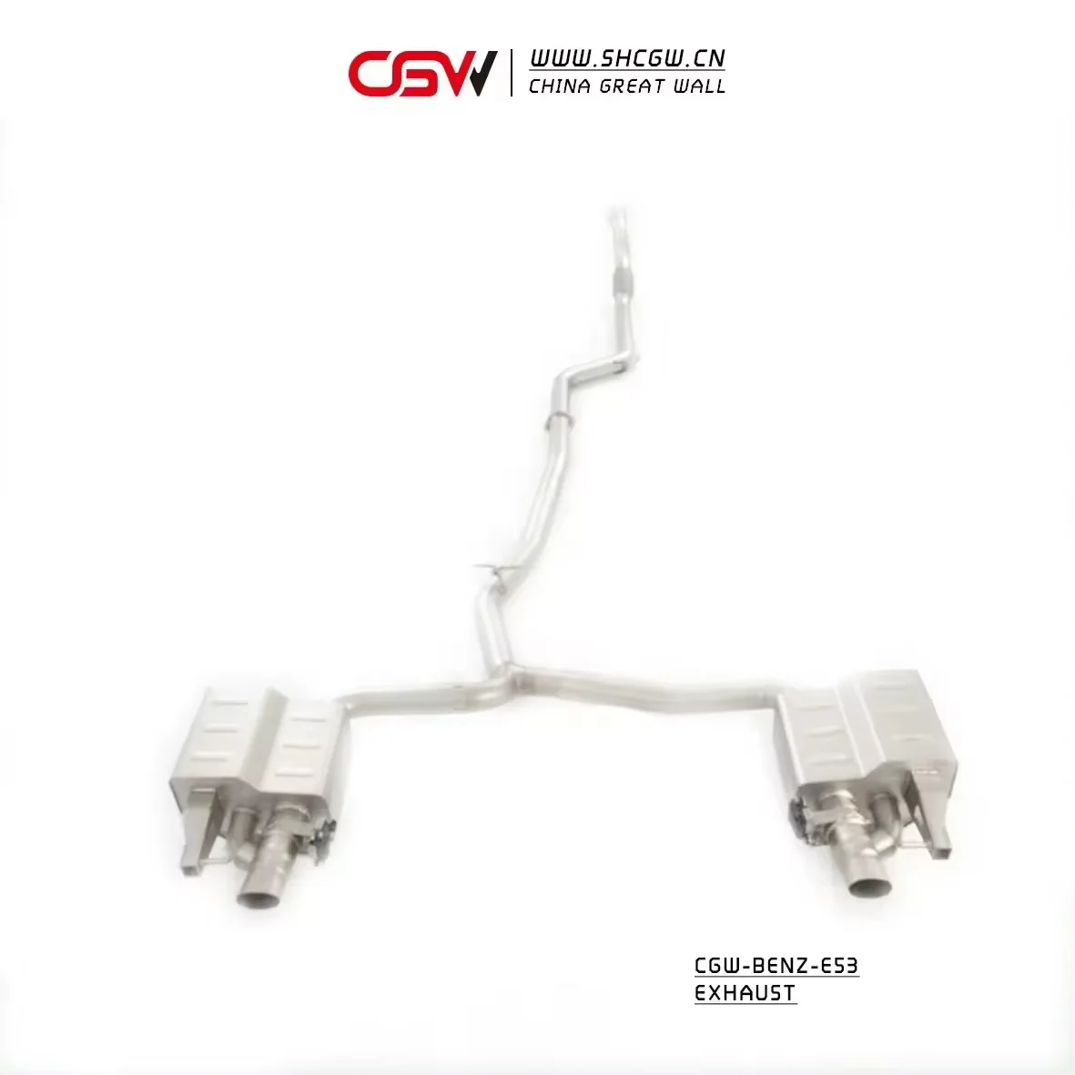 CGW Premium Quality Exhaust Muffler Valves Piping System Catback Exhaust Pipes for W213 E53 3.0T