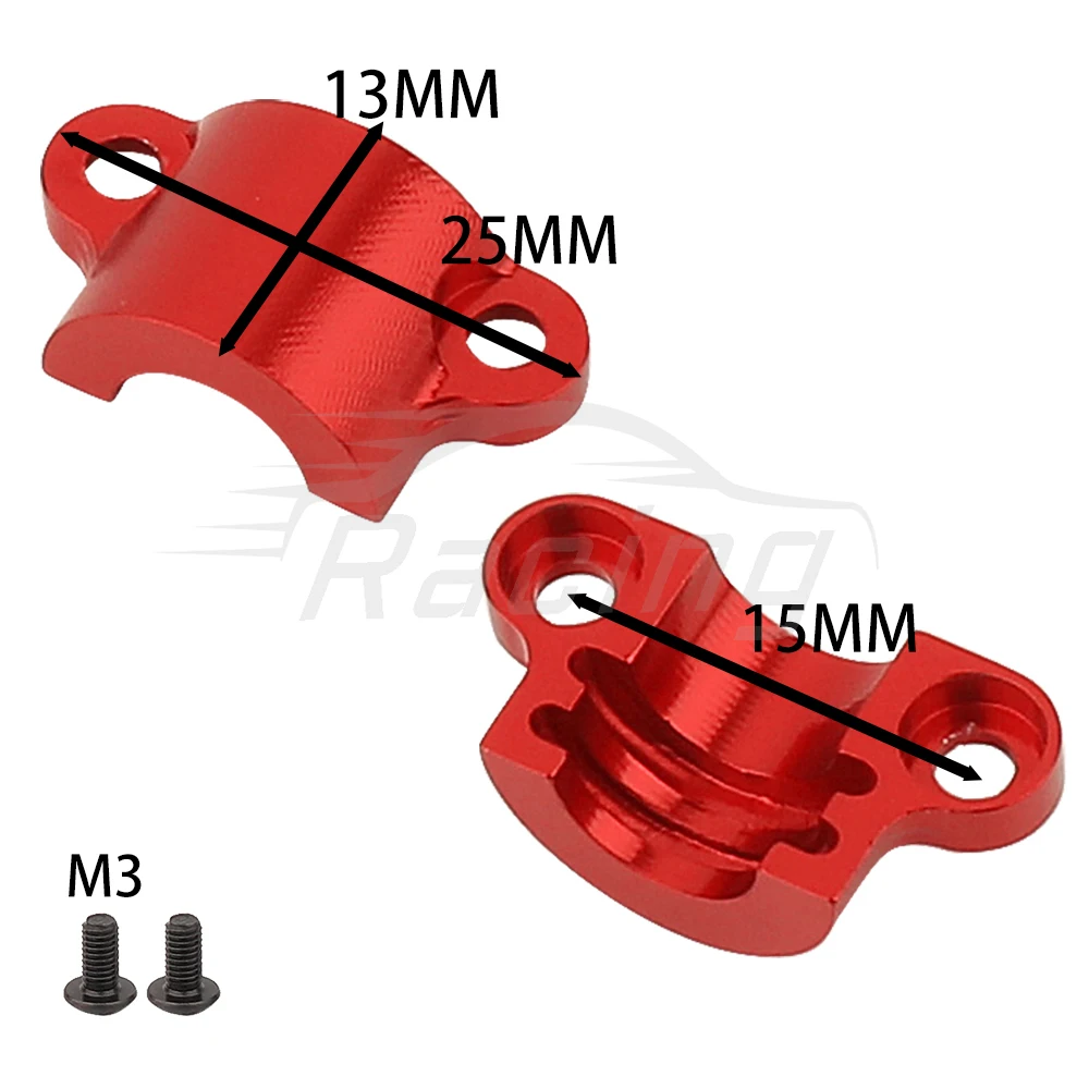 Metal Médio Eixo Habitação Tampa para RC Car, Alumínio Liga Upgrade Peças, Tamiya TT02, TT-02