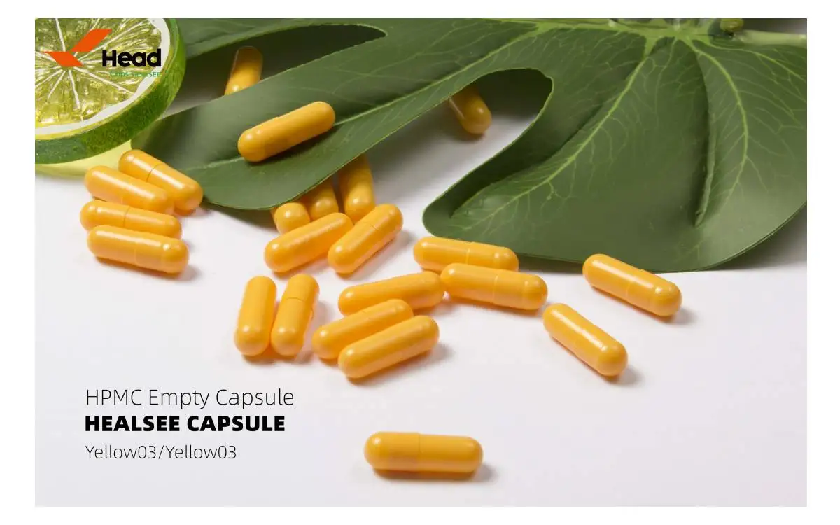 (10,000pcs/pack) 0# Yellow HPMC Celloluse Empty Capsule,Veggie Capsule,Vegetable Empty Capsule-Cap and Bottom Separated