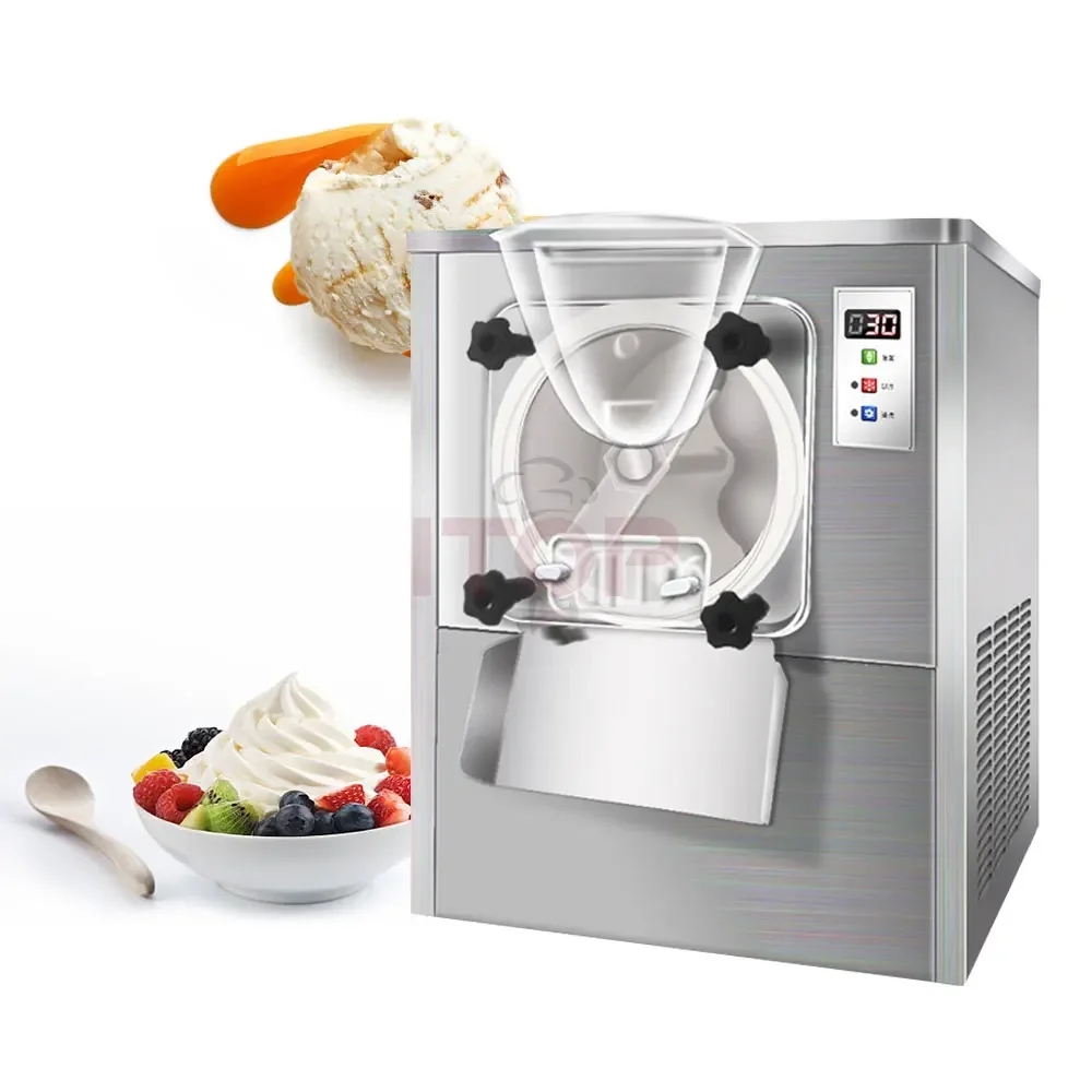 

Table Top Batch Freezer One Touch Dispensing Gelato Machine Hard Ice Cream Machine