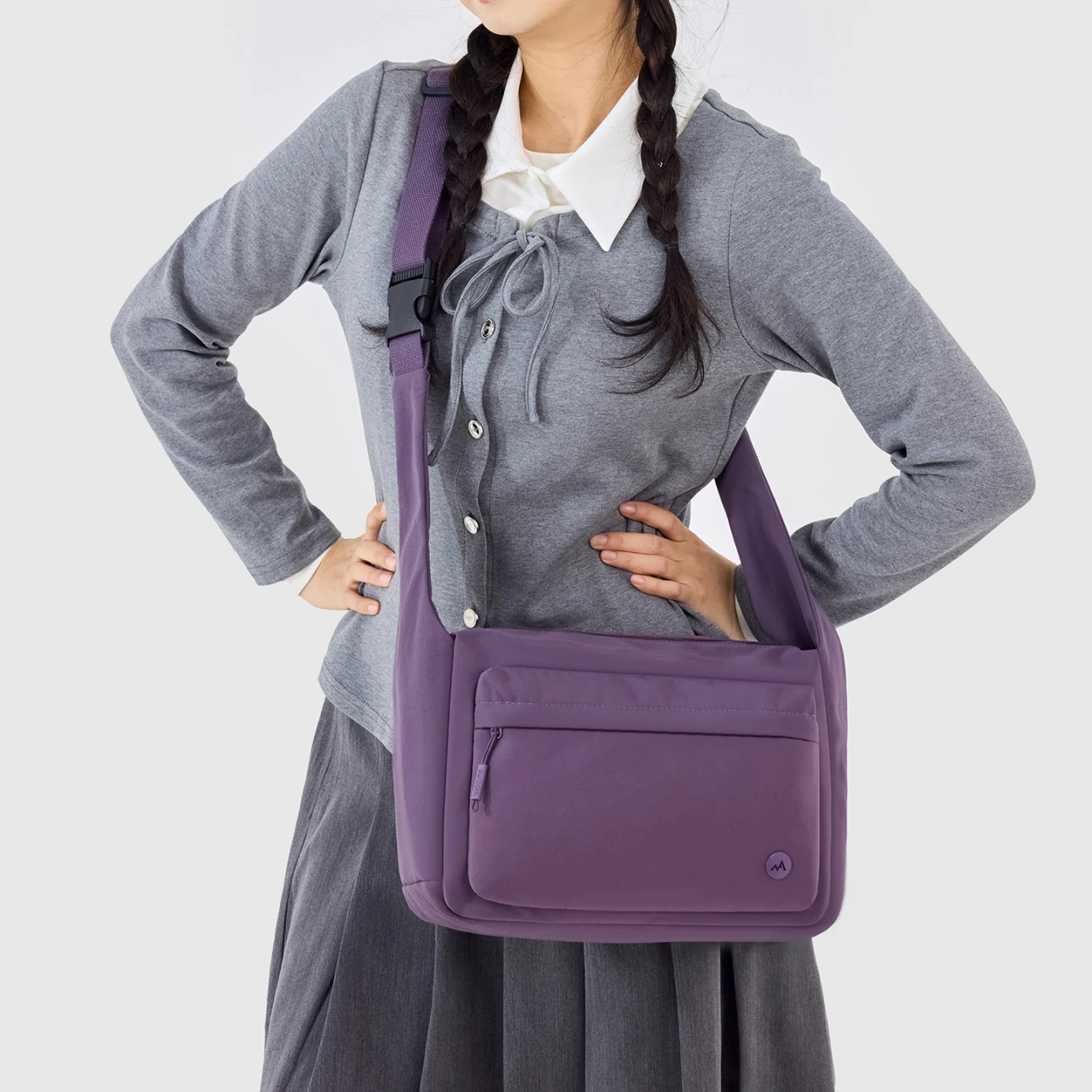 2026 New Casual Canvas Bag Women's Single Shoulder Slant Crossbag Large Capacity Lightweight Versatile Small Square Bag Fashion