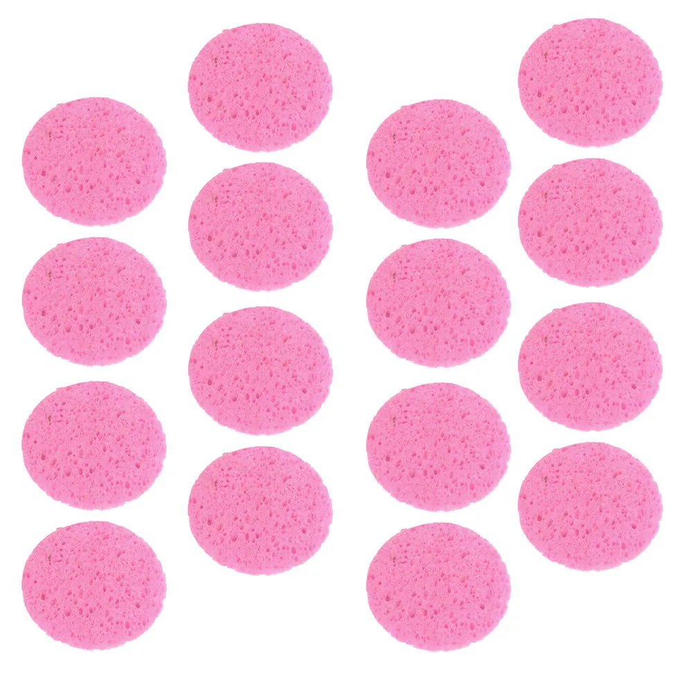 50Pcs Facial Sponge Premium Fiber Wood Pulp Cleansing Makeup Removal Sponge Soft Compressed Spa Face Cleaning Cushion