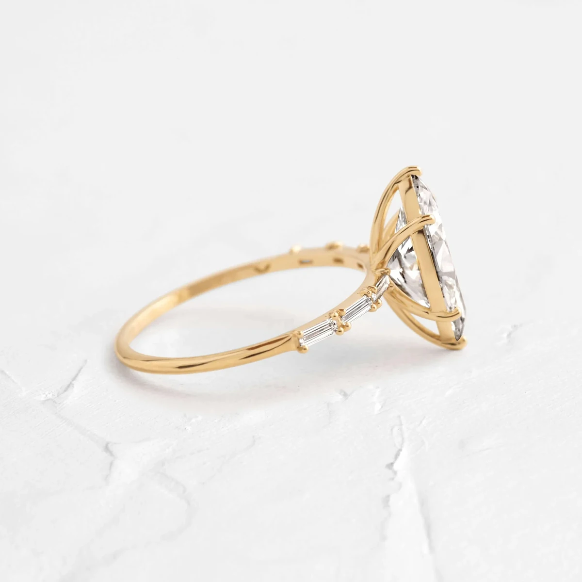 Marquise Cut IGI Certified Lab Created Diamond Ring 9K/14K/18K Solid Gold Lab Diamond Engagement Ring Fine Jewelry For Women