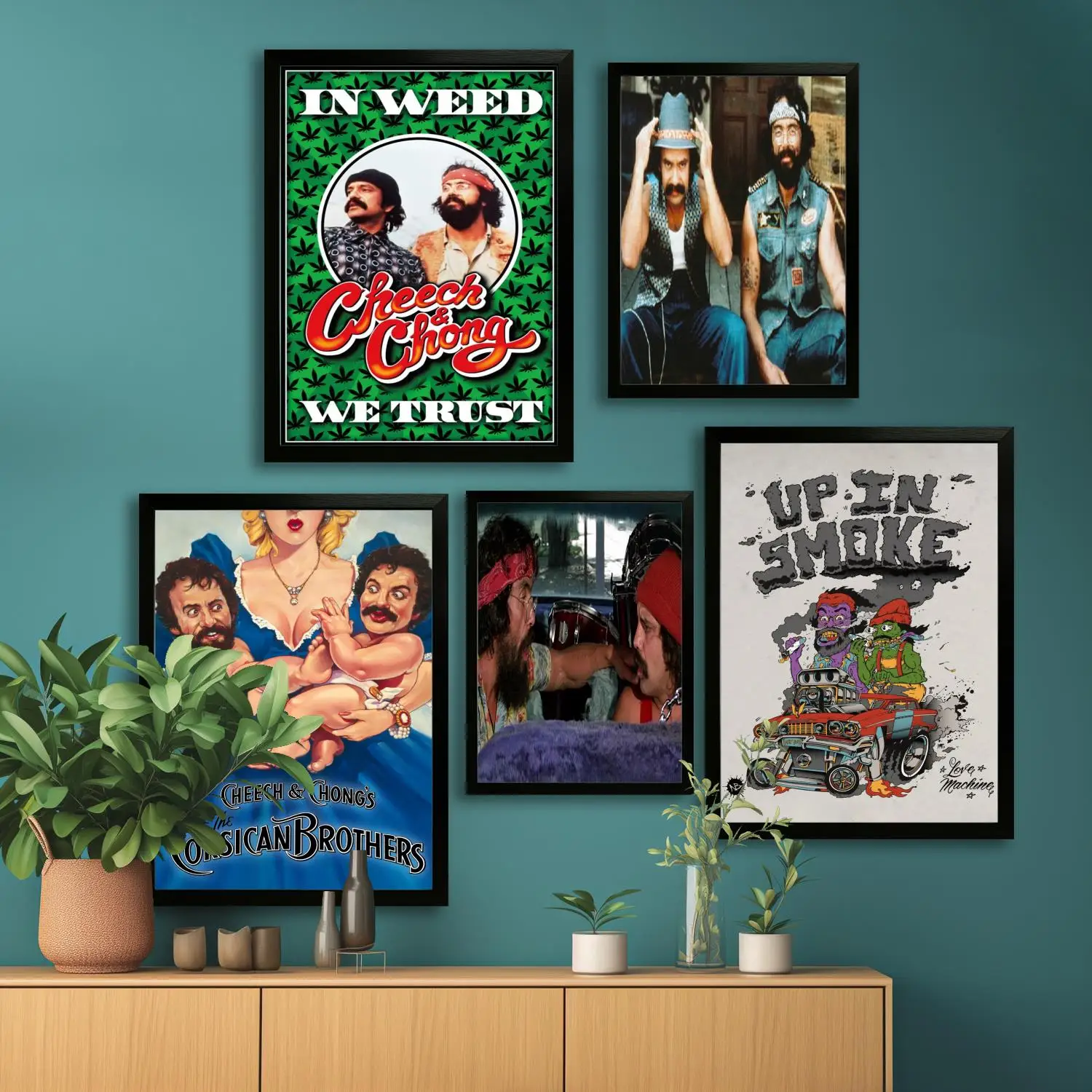 Cheech & Chong - Toke It Out Canvas Art Poster, Wall Art, Picture Print, Modern Family, Bedroom Decor, Posters