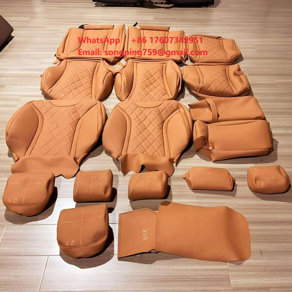 Luxury Leather Car Seat Cover Set Nappa Leather Universal Car Seat Covers for Mercedes Benz 5 Seat Interior