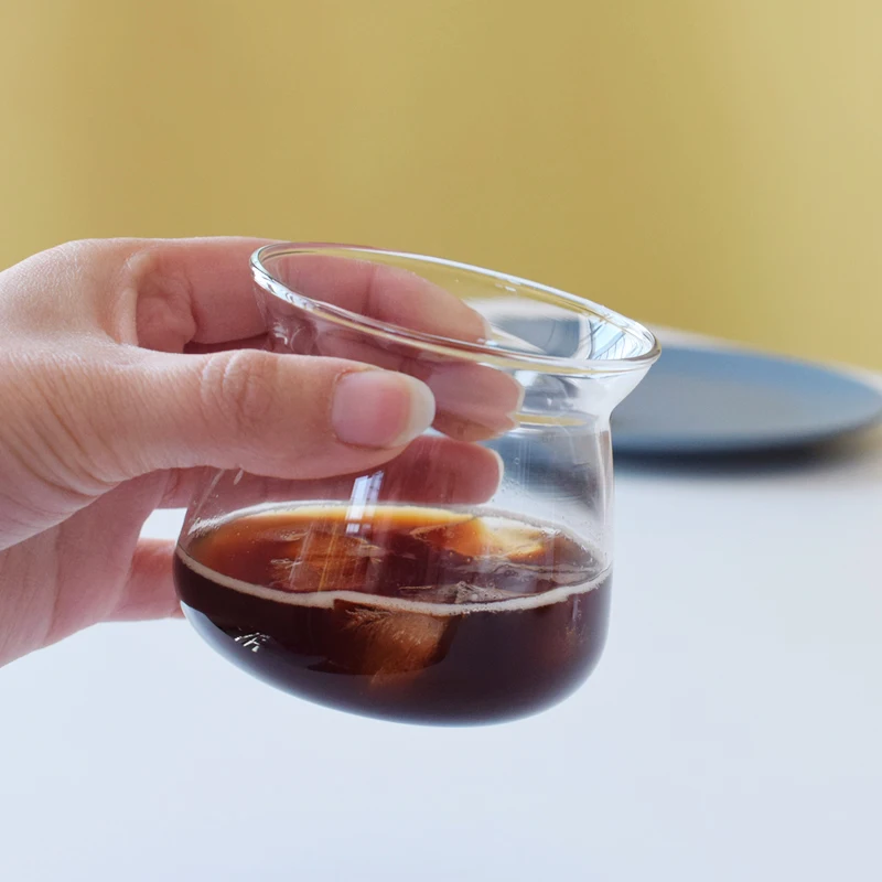 كوب زجاجي حسي من أوريا سعة 75 مل، كوب قهوة مصبوب يدويًا، كوب تذوق، طقم إبريق مشاركة بيكارو، أدوات قهوة ملونة بأسلوب نورديك