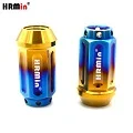 Closed End Groove 17mm Hex Cone Seat Gr.5 Titanium Lug Nut M12x1.25mm for Toyota 86 Nissan Subaru Suzuki