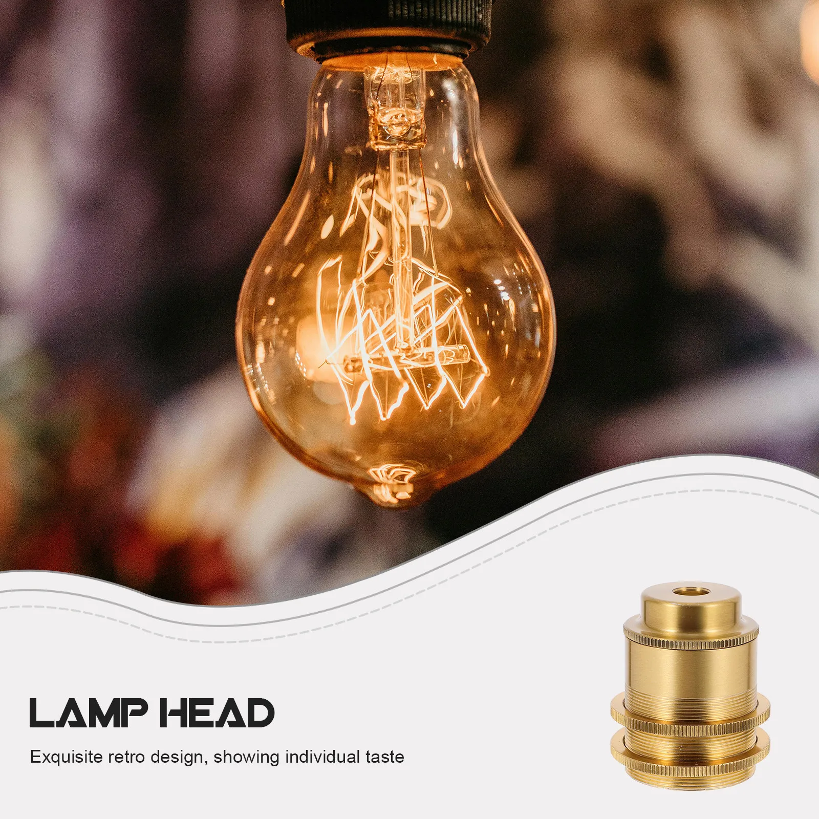 

Металлический патрон E27 для лампы, износостойкий держатель для лампочки, замена для потолочных и подвесных светильников