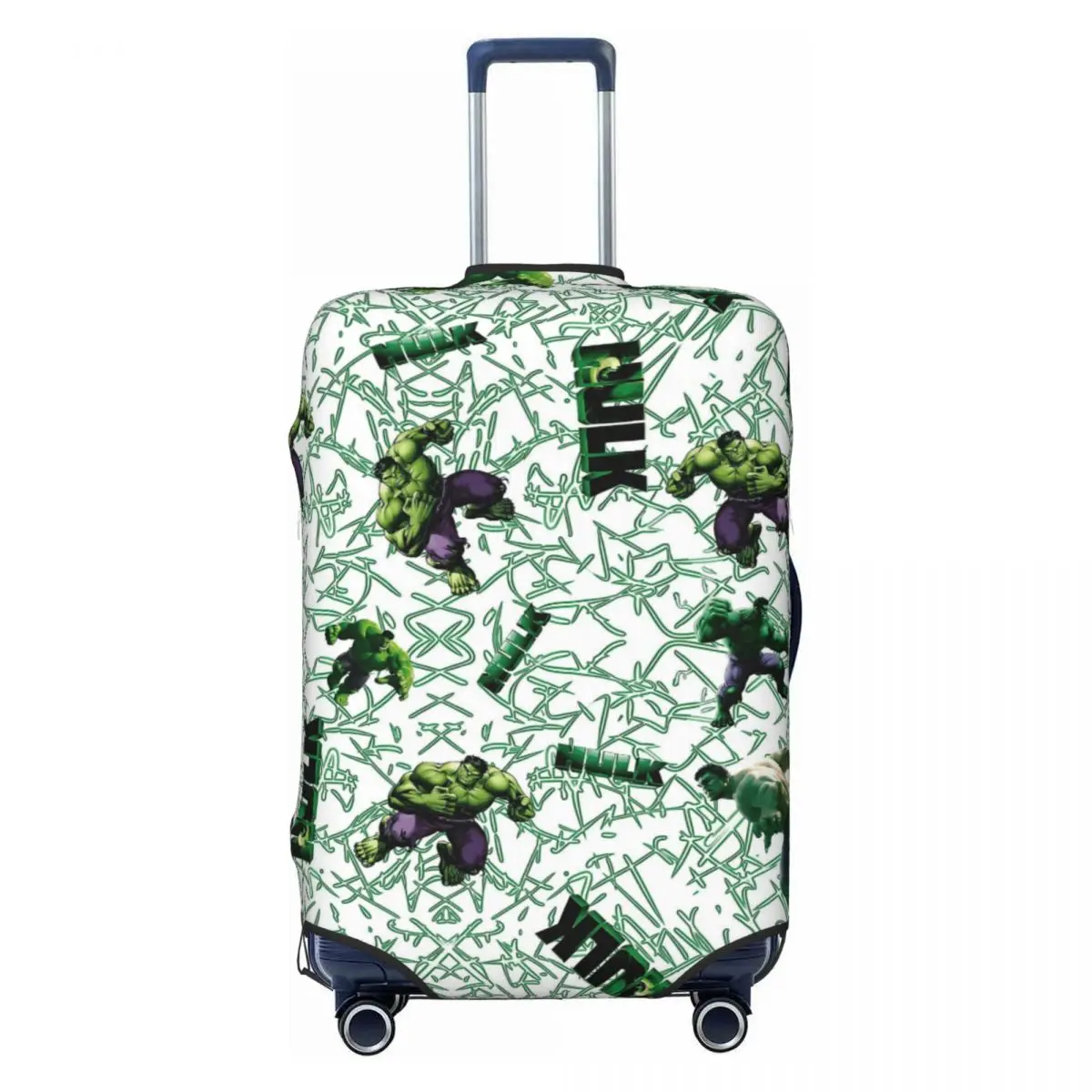 

Изготовленный на заказ чехол для чемодана Hulk Super Hero, моющийся защитный чехол для багажа с рисунком аниме для 18-32 дюймов