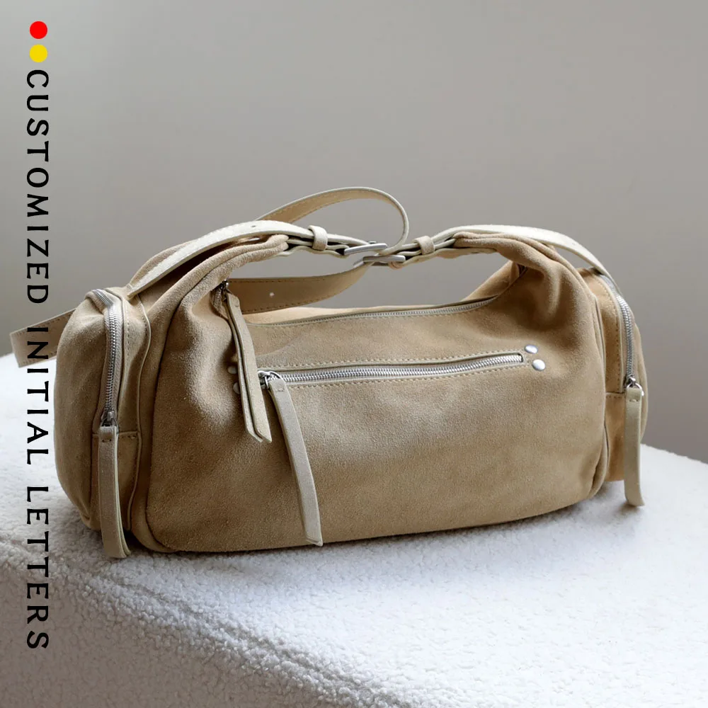 

Уникальная винтажная легкая кожаная мотоциклетная сумка с несколькими карманами, повседневная универсальная женская сумка через плечо из матовой яловой кожи