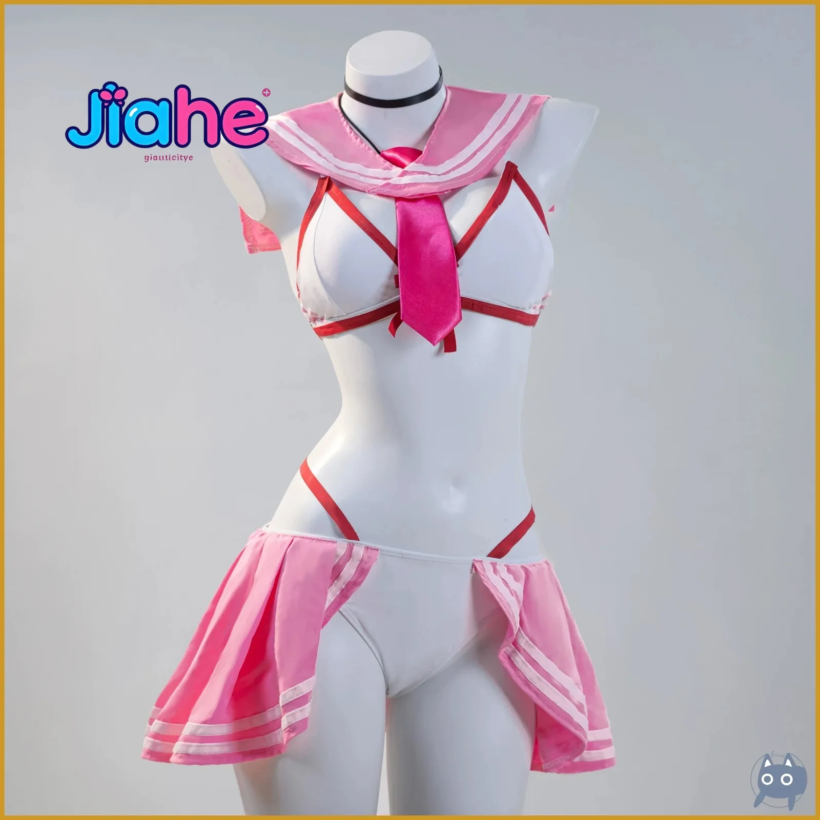 Neon Swimsuit Anime Game N i k k e Cosplay Costume Bluewater Woman Halloween party beach sexy JK uniform dress top Neon set - view 5