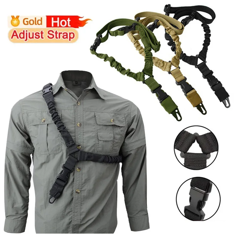 Shot Gun Belt Hunting 2 Point Sling Shoulder Strap Rifle Rope Belt Airsoft Gun Camera Safety Rope with Meta Accessories