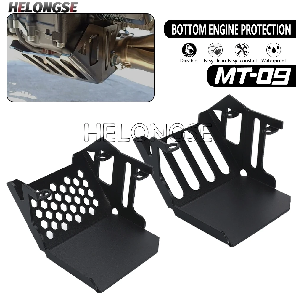 HELONGSE Engine Guard Chassis Protector Cover For YAMAHA MT 09 MT09 FZ09 Tracer 900/GT FJ09 MT-09 Tracer 2014-2020 2019 2018