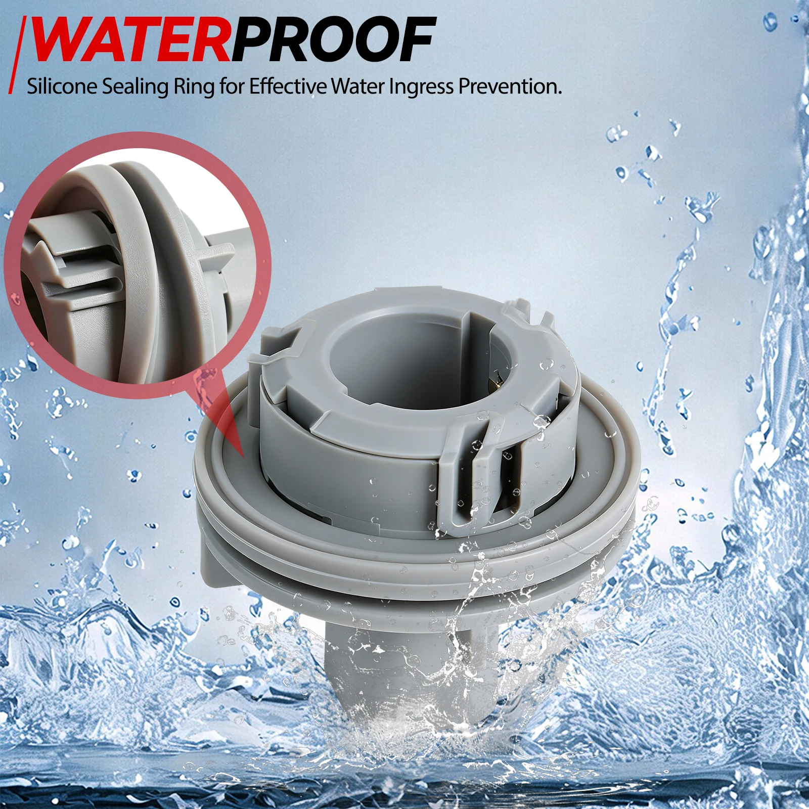 

2Pcs XS41-13K370-AC Car Fog Light Bulb Base Socket Lamp Holder for Ford Focus C-MAX KUGA TRANSIT 1156 Accessories 4053872