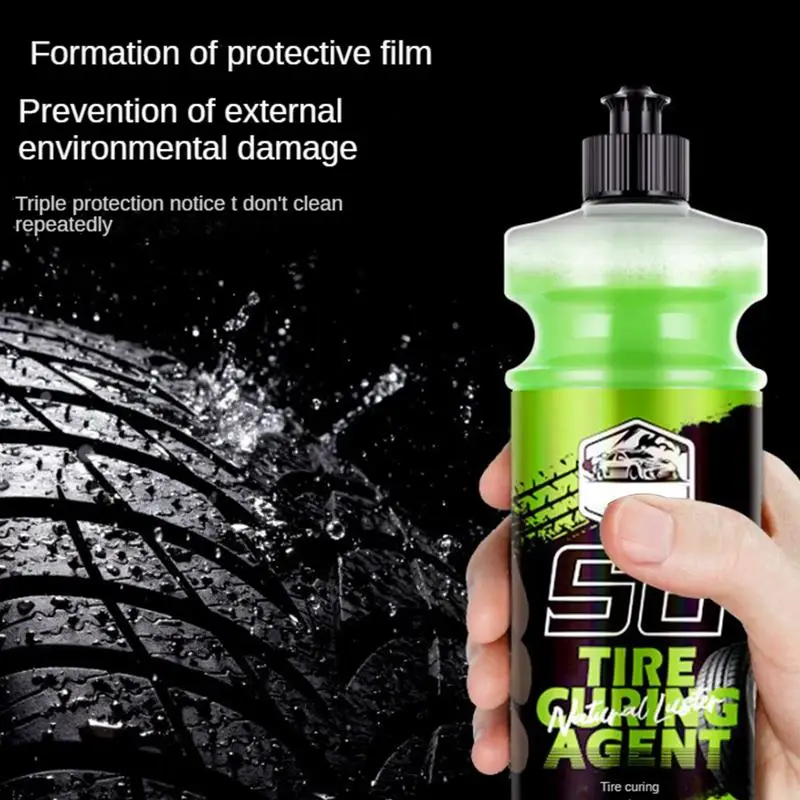 Car Tire Gloss Coating Tire Coating High Gloss Shine Tire Dressing Non-Greasy Waterproof Tire Care Wheel Cleaner For Tire