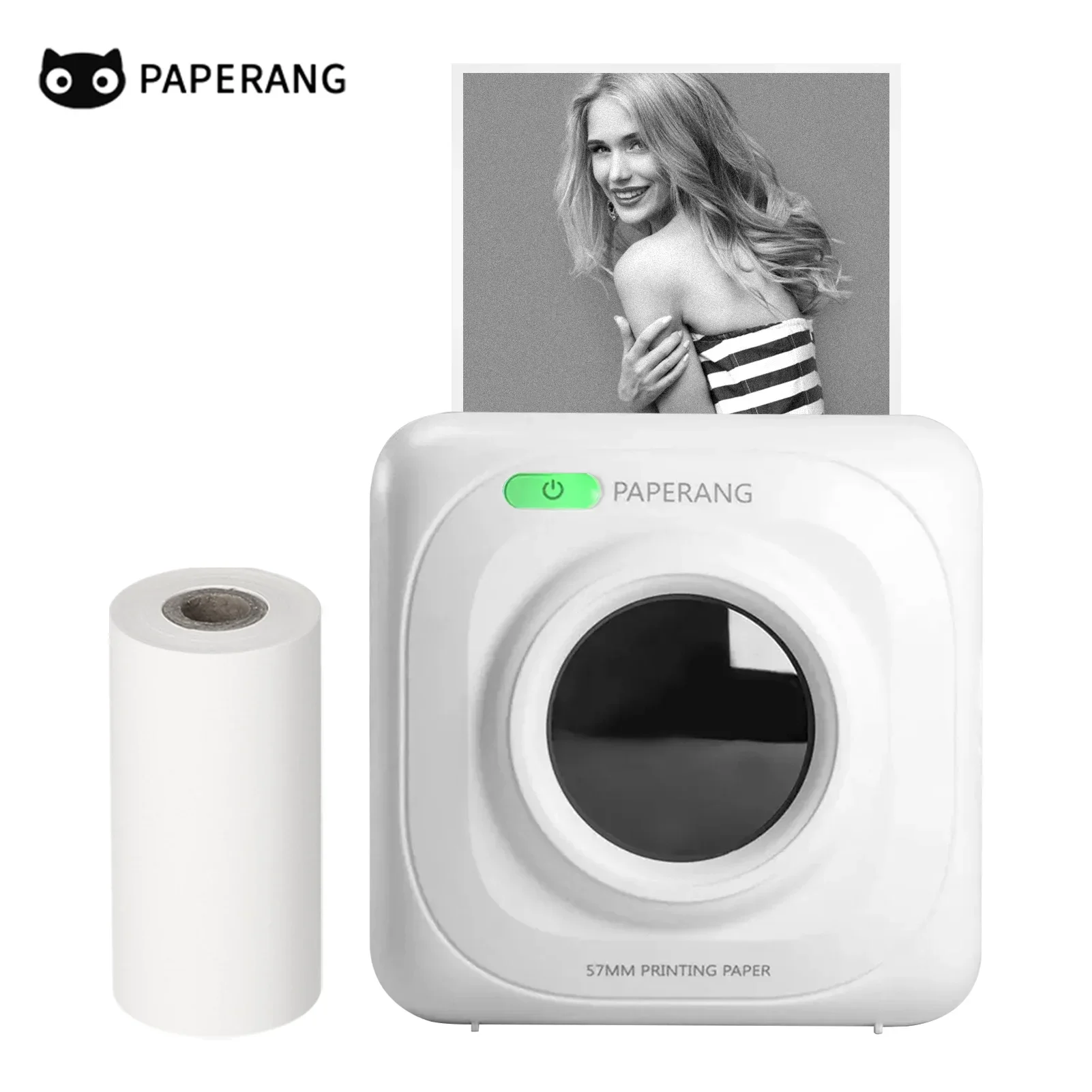 Mini Portable Printer PAPERANG P1 BT Wireless Thermal Printer Portable Mobile Printer 200dpi for Photo Receipt Memo Note Label S