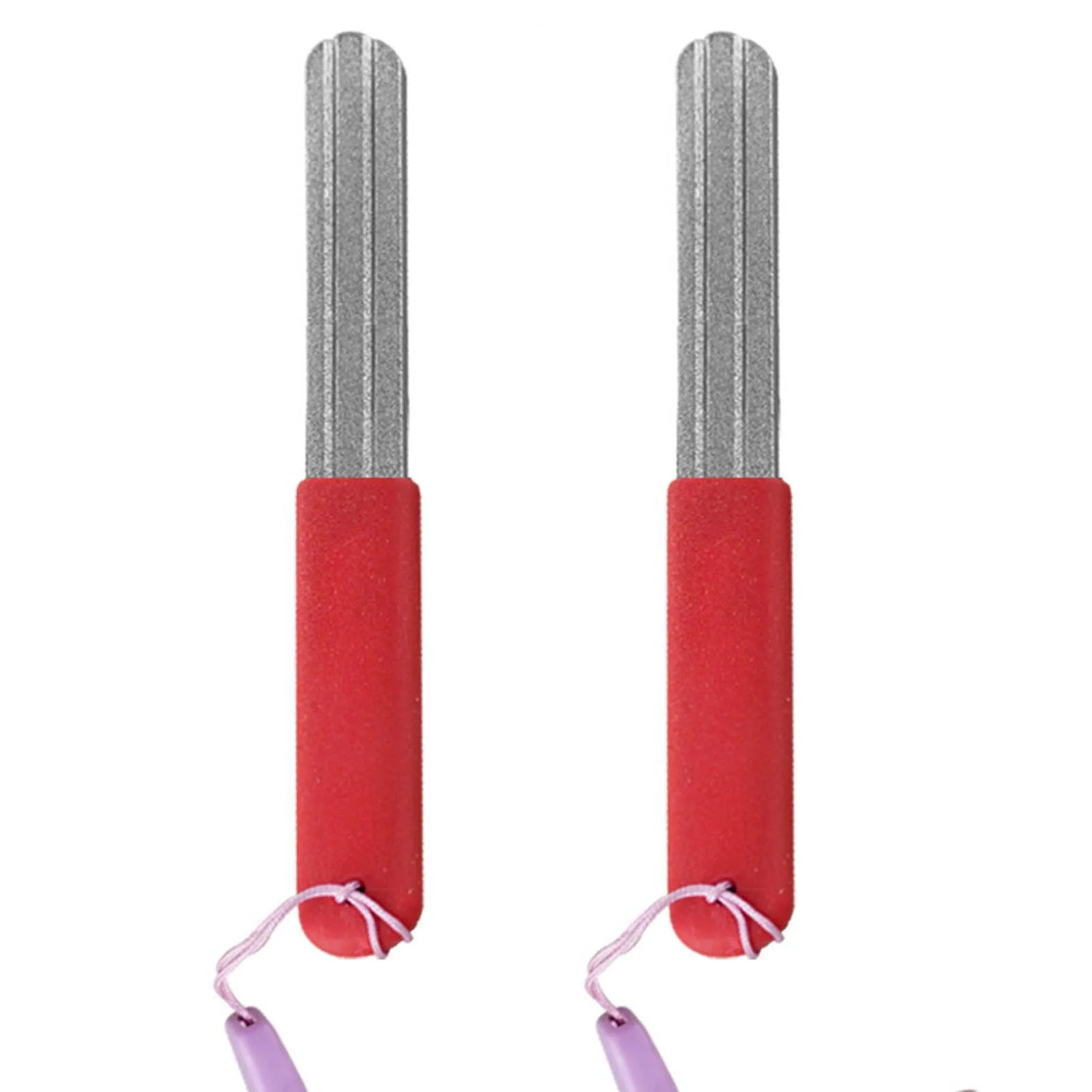 

1/2pcs Fishing Hook Sharpener Anti-skid Portable Three grooves Sharpeners EDC Grinder Accessories for Fishing Tools