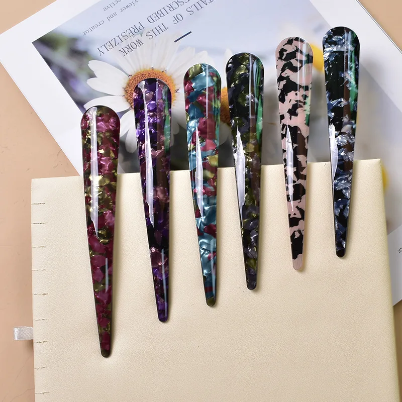 

Большой зажим для волос для густых волос, акриловый зажим в виде утконоса, корейские аксессуары для волос во французском стиле для женщин, цельный предмет