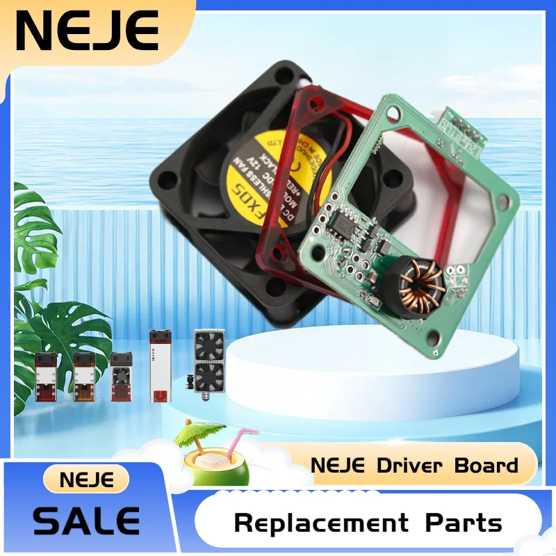Replacement Parts for NEJE 40x40MM 12V Driver Board Laser Modules, Suitable for NEJE E40 E80 A40640 A40630 F30130 N40630 N30820