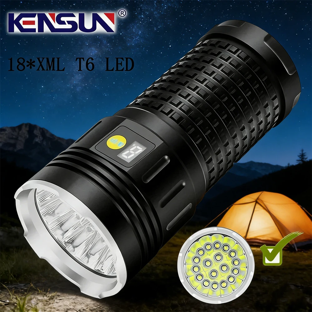 

Светодиодный фонарик высокой мощности, супер яркий фонарь, перезаряжаемый через USB, светильник с высокой светоотдачей, фонарь для кемпинга, водонепроницаемый, для использования на открытом воздухе