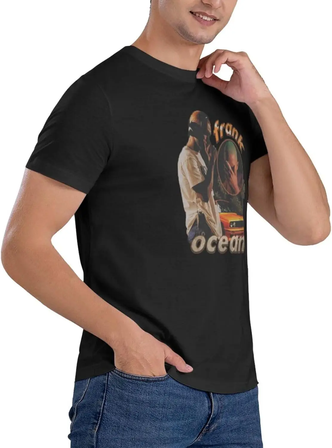 Unisex Cotton Shirt Men's Short Sleeved T-Shirt Women's Fashionable Round Neck Shirt