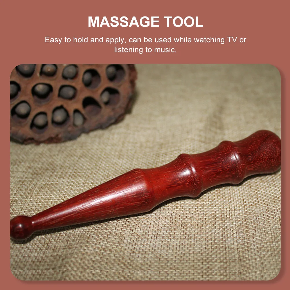 

Массажный стержень из красного сандалового дерева, инструмент для облегчения акупунктурных точек из натурального дерева для тела, шеи, плеч, ног, лица, ног, рук, боли в спине