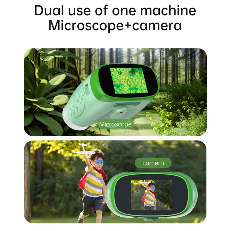 ABFM-XV70 Children's Pocket Microscope 800X 2-Inch Screen Usb Electronic Digital Microscope Telescope Pocket Microscope