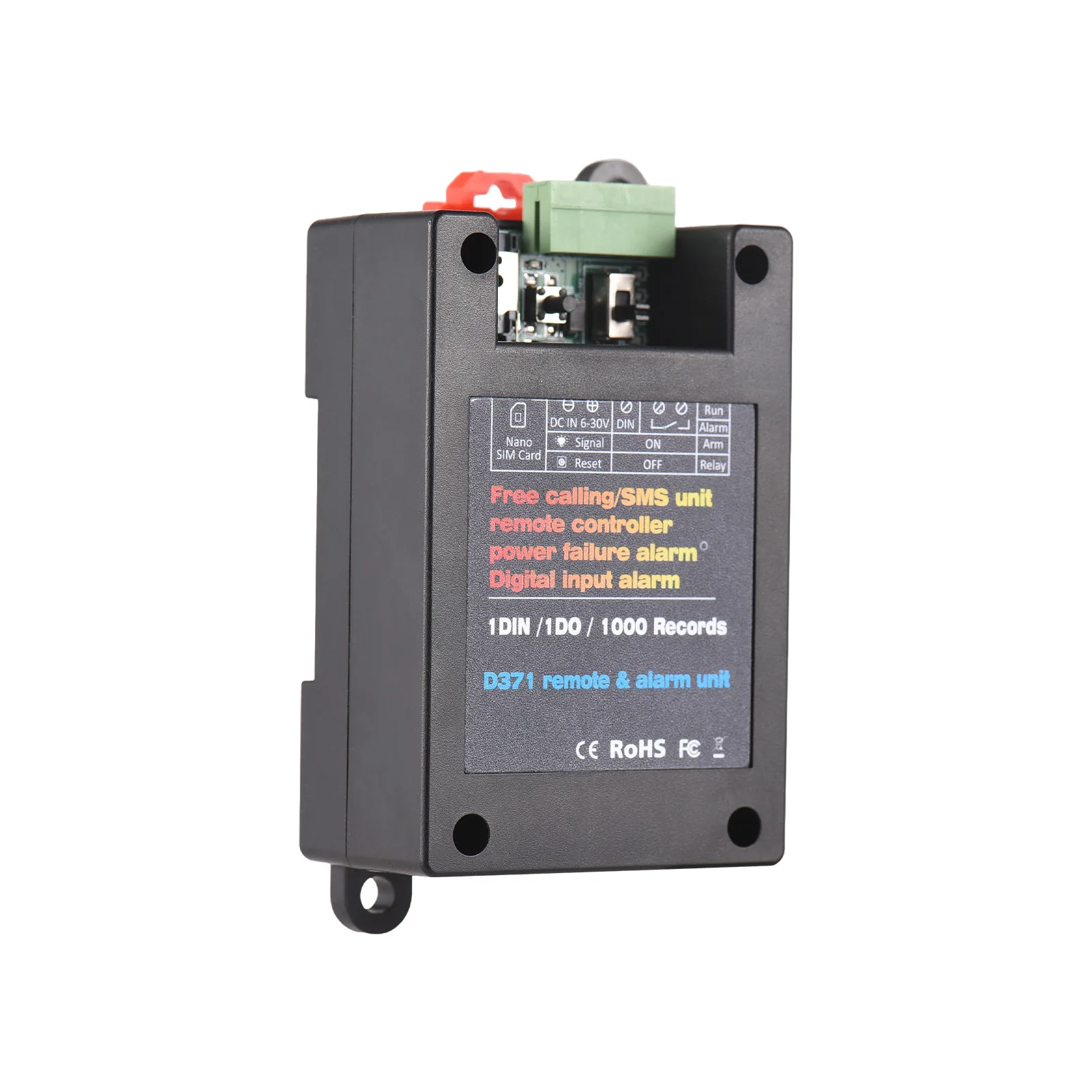 GSM Gate Opener Relay  2G Remote Controller Phone Call SMS Power-off Alarm  Input Alarm for Fences Blinds Garage Doors with SIM - view 4