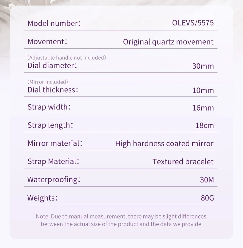 OLEVS 5575 Women Watch Fashion Simple Calendar Waterproof Dial Luxury Brand Elegant Diamond Quartz Women's Watch Reloj Mujer