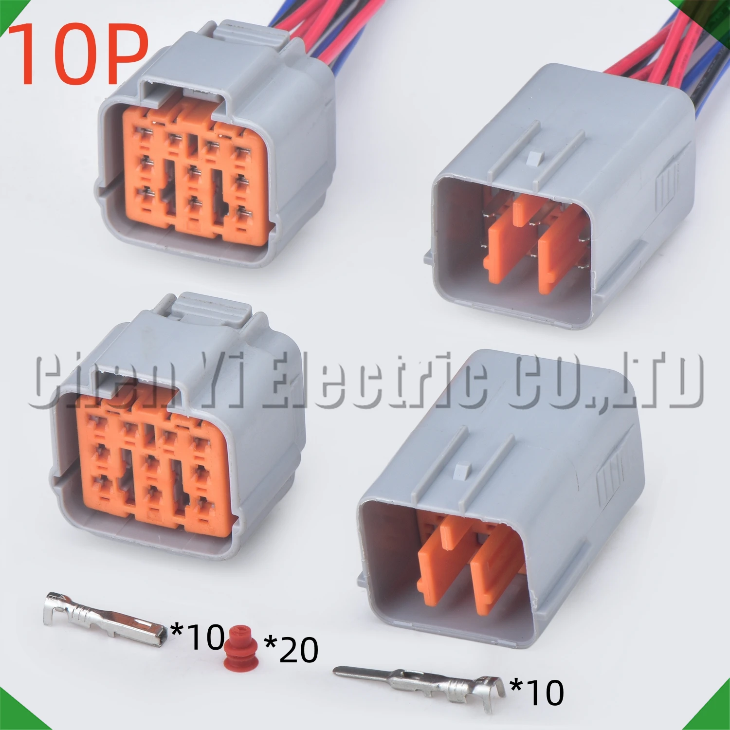 10 دبوس موصلات السيارات المصباح سلك قابس كوابل مجمعة 6195-0167 6195-0164 لسوبار مازدا سوزوكي