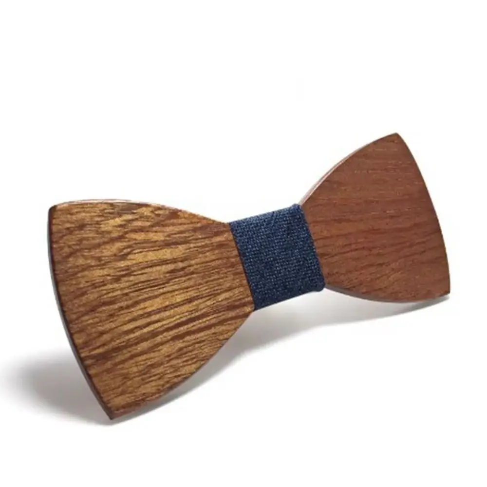 Papillon in legno alla moda leggero Legno duro Business di alta qualità Corbata Piccola cravatta Farfalla Cravatta Gravata da uomo