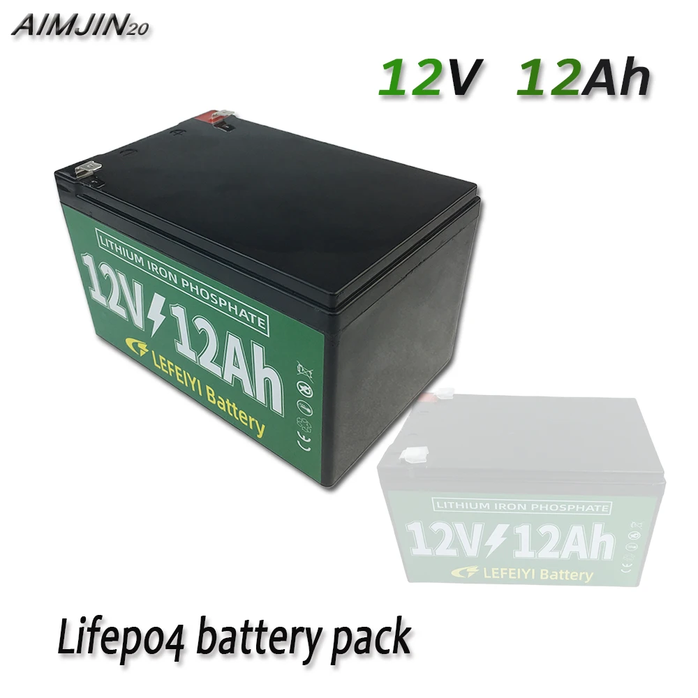 

12V 12Ah Lifepo4 rechargeable battery pack, For power supply of electric vehicles, solar street lights, and other equipment