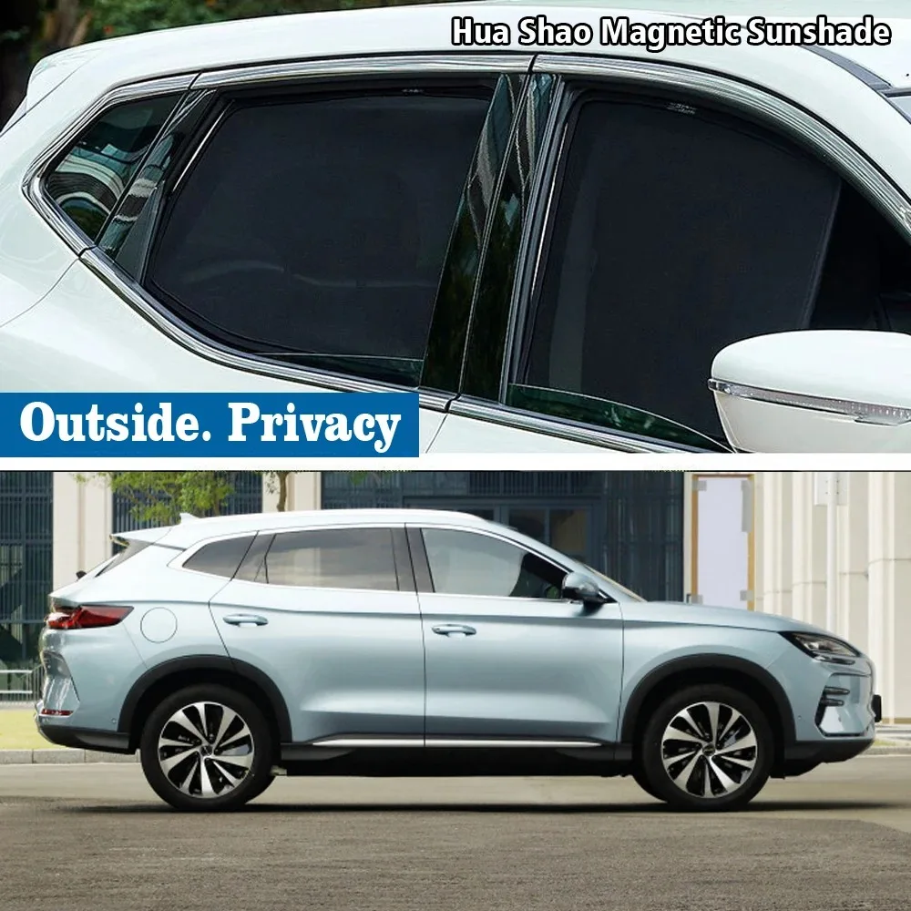 

For BYD Song Plus DMI Seal U SA3 2020 ~ 2026 Magnetic Car Sunshade Shield Front Windshield Frame Curtain Sun Shades Accessories