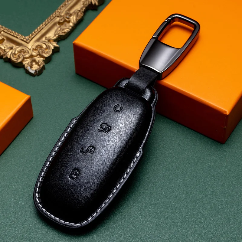 

Защитный чехол для автомобильного ключа, простой стиль, чехол для дистанционного ключа автомобиля ручной работы для DENZA N9 D9