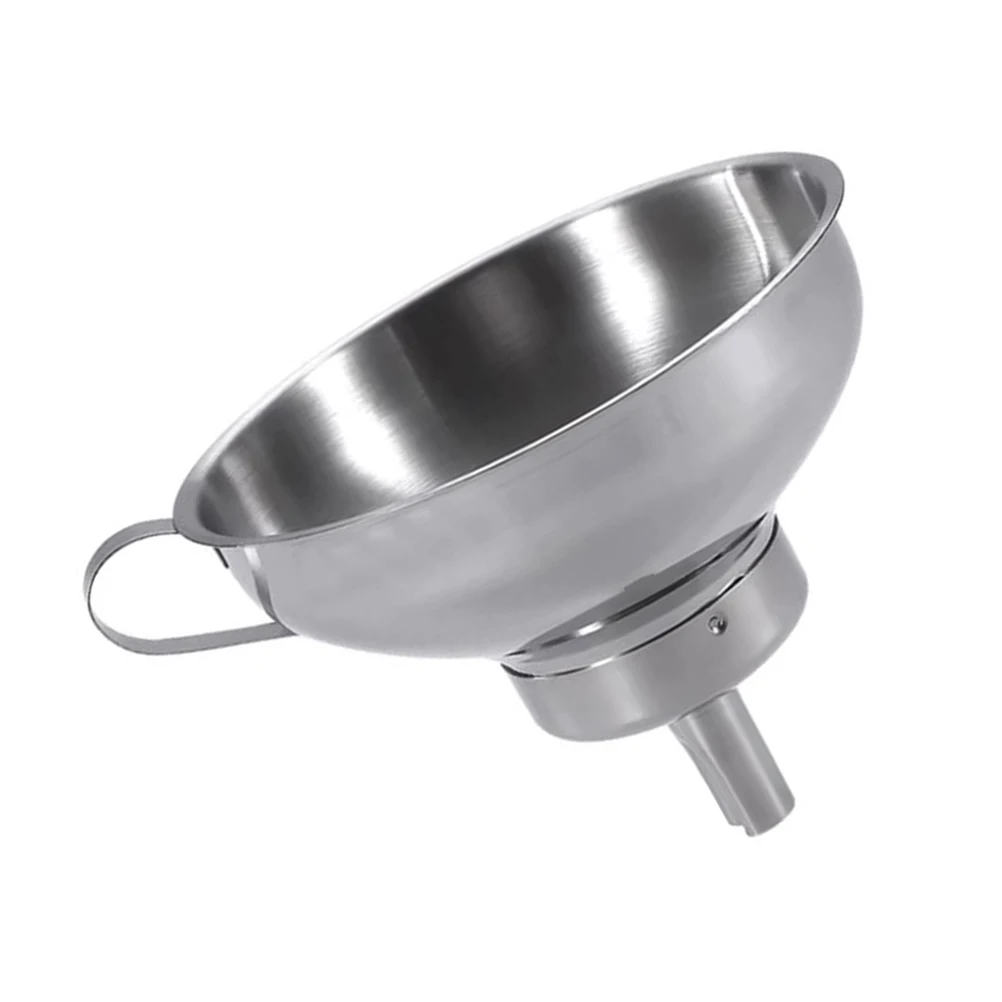

Stainless Steel Funnel Strainer for Filling Bottles Oil Dispenser Kitchen Tool Filter Mesh Easy Clean Practical Use