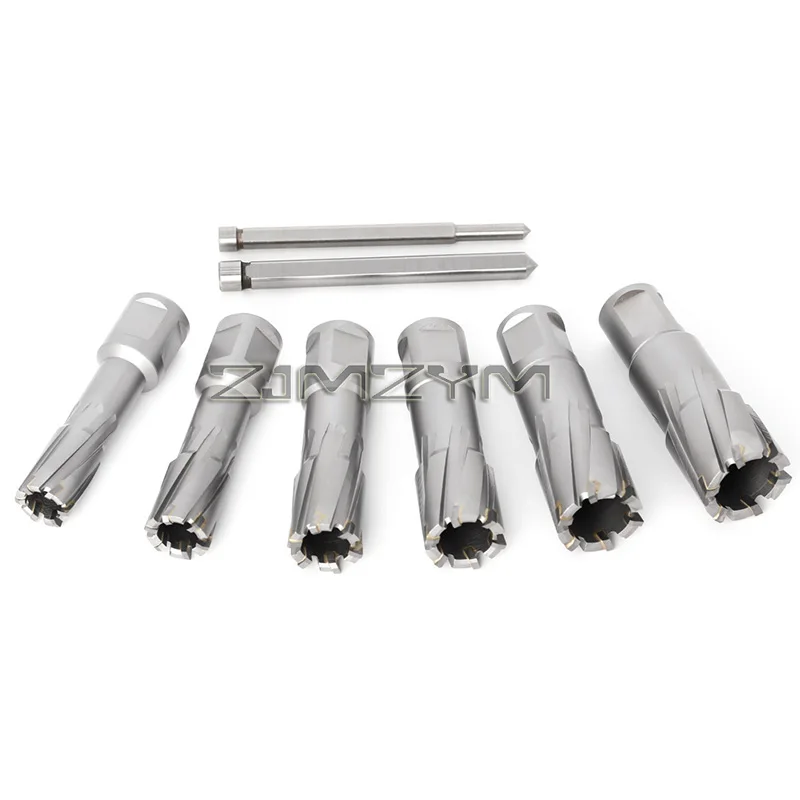 Set Gergaji Lubang Magnetik 6 Buah 16/18/20/22/24/24/26Mm Mata Bor Pemotong Annular untuk Mata Bor Inti Berongga Karbida Baja Besi