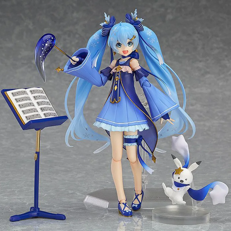 Figma EX-037 Twinkle Snow Miku Action Figure 054 Princess Removable Assemble Anime Figurine Girls Gift Toys Collectibles