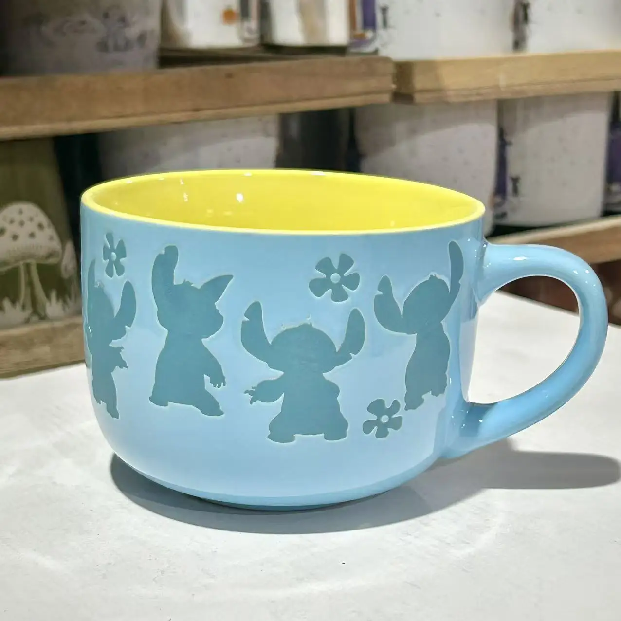 

Disney Stitch мультфильм светлая роскошная креативная кружка домашняя высококачественная керамическая чашка для кофе с молоком