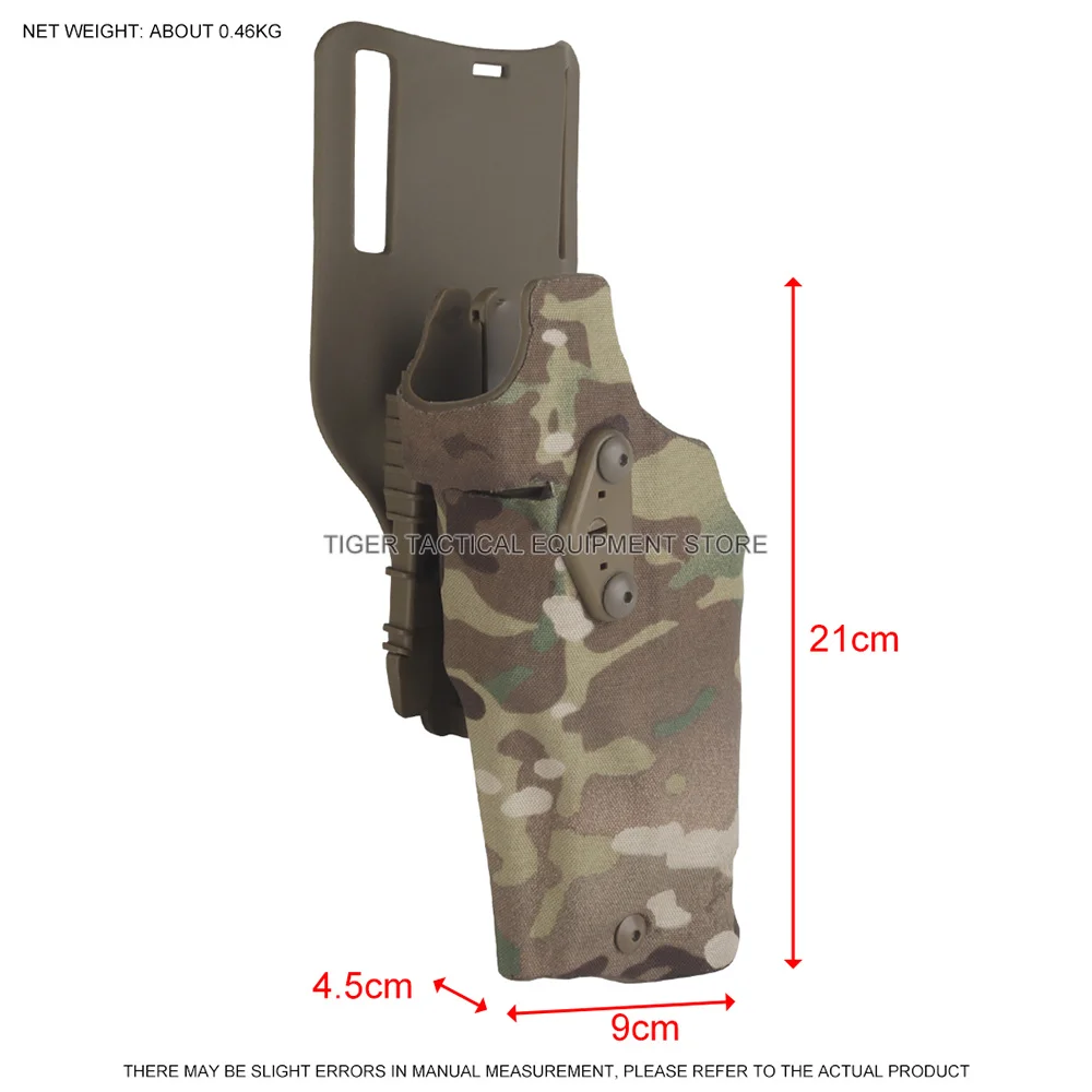Tactical Left/Right Hand X300U-A Flashlight Pistol Holster Hand for 6354DO Glock17 Gen4 G19 with QLS Drop Leg Airsoft Holsters