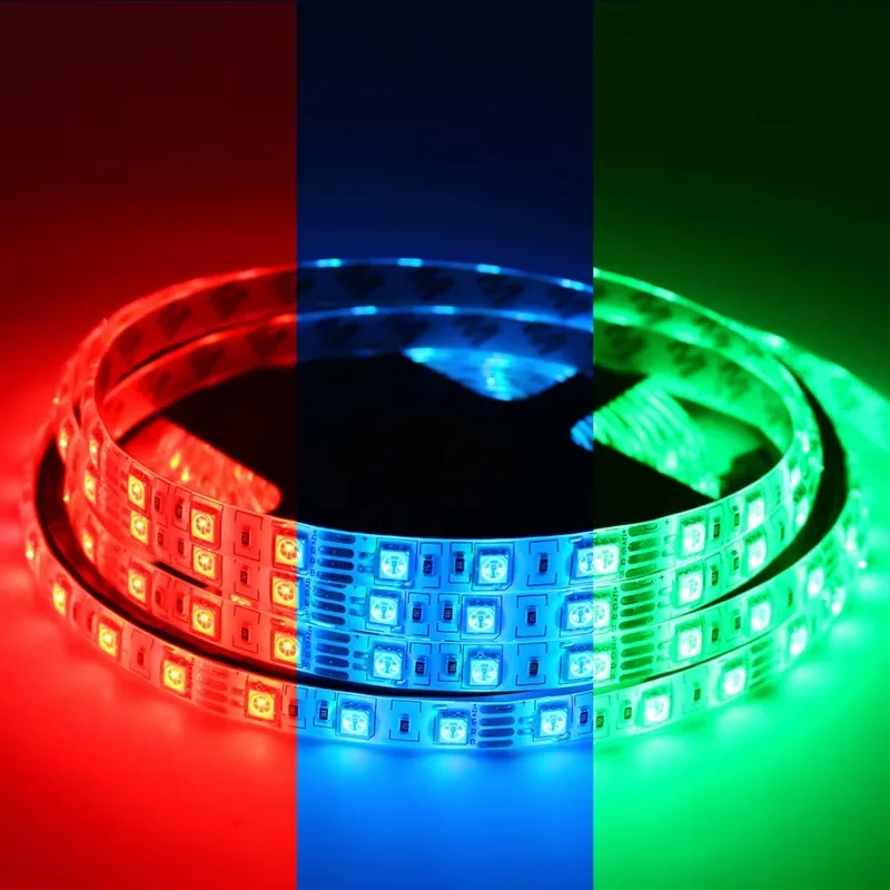 Taśma LED 5050 RGB 24V 5M Wodoodporna Elastyczna Taśma 60LED/M 24V Taśma LED Podświetlenie telewizora Wstążka do pokoju