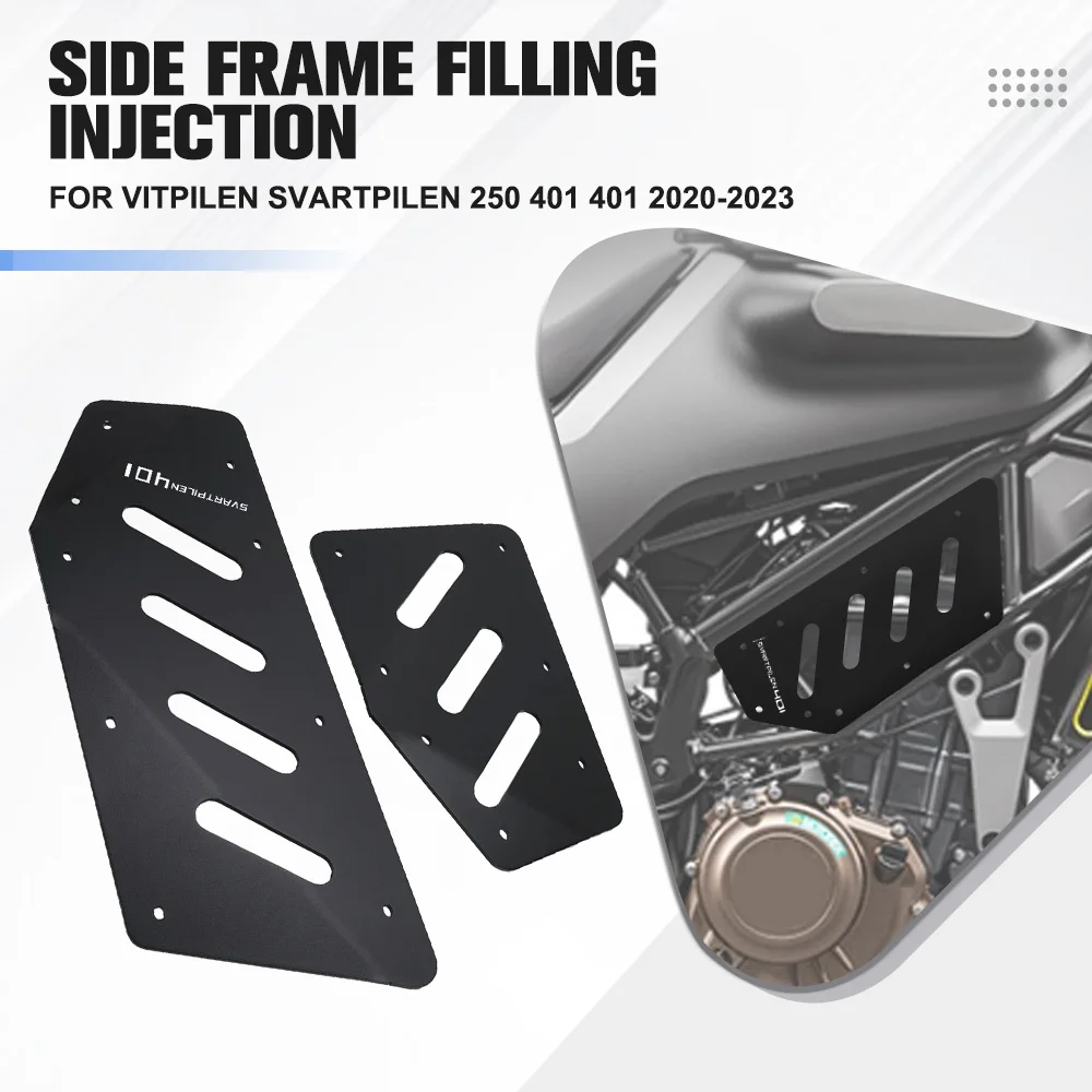 

Motorcycle Aluminium Side Frame Panel Covers Set For Husqvarna Vitpilen/Svartpilen 250/401 2020-2021-2023 From External Damage