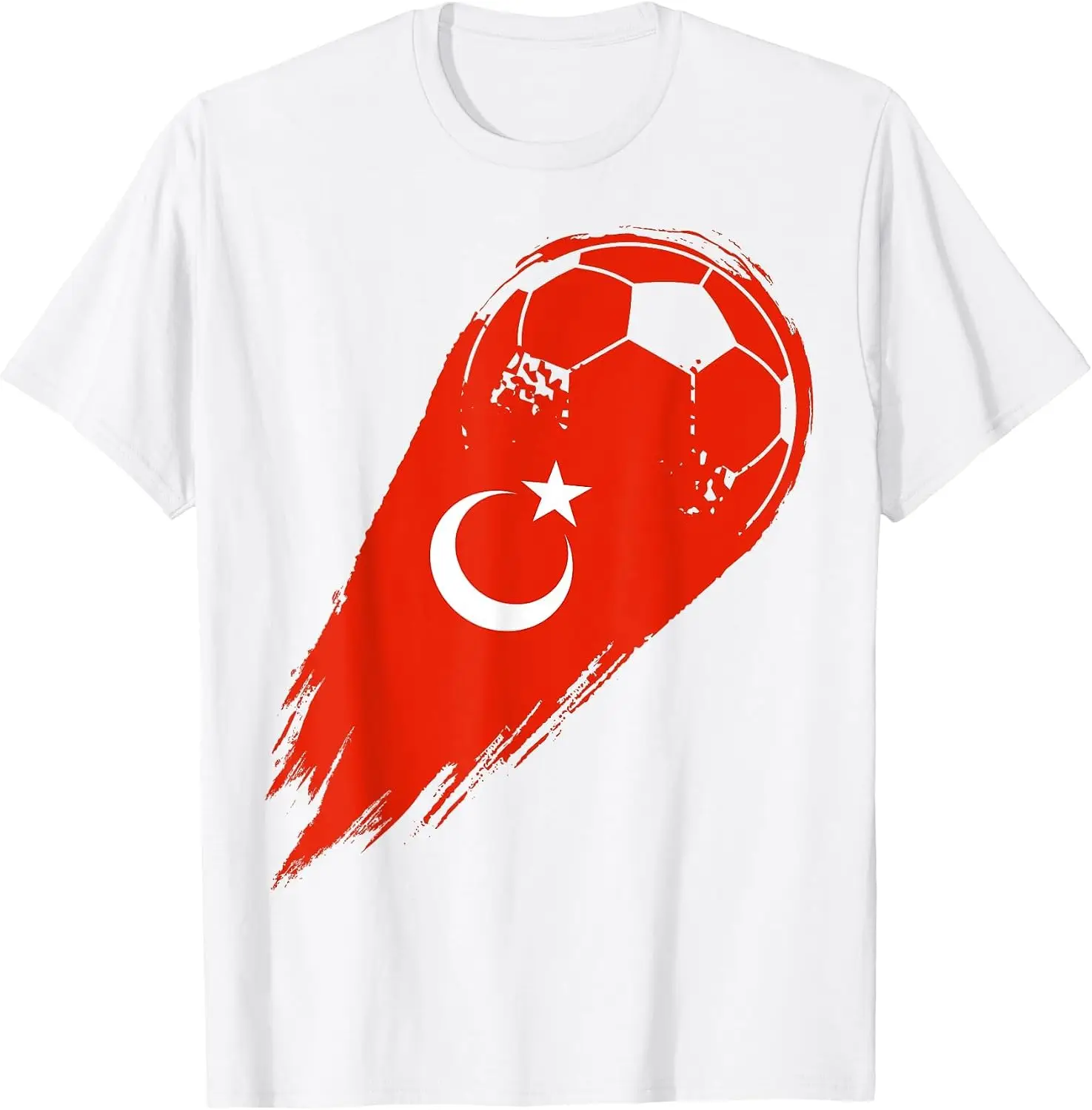 Türkiye Soccer Player of Pride Turkey T-Shirt Unisex Vintage Graphic Print T-Shirt Retro Aesthetic Crew Neck Short Sleeve Soft Cotton Tee Casual Streetwear Tops Men.Unisex Holiday Festive Graphic Tee Party