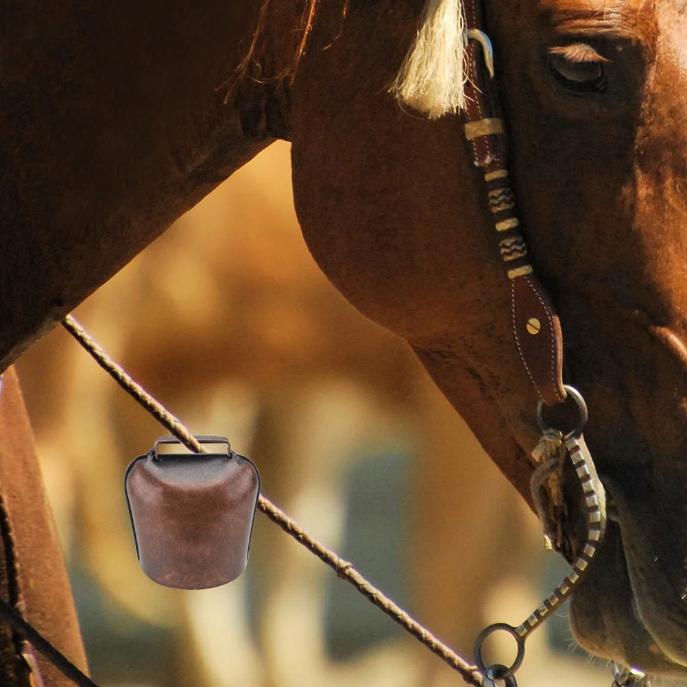 سميكة الحديد جرس البقرة الأغنام تصميم دائم بصوت عال واضح جرس الصوت للكلاب الماشية المشي لمسافات طويلة في الهواء الطلق استخدام أجراس لأطواق الكلاب #6