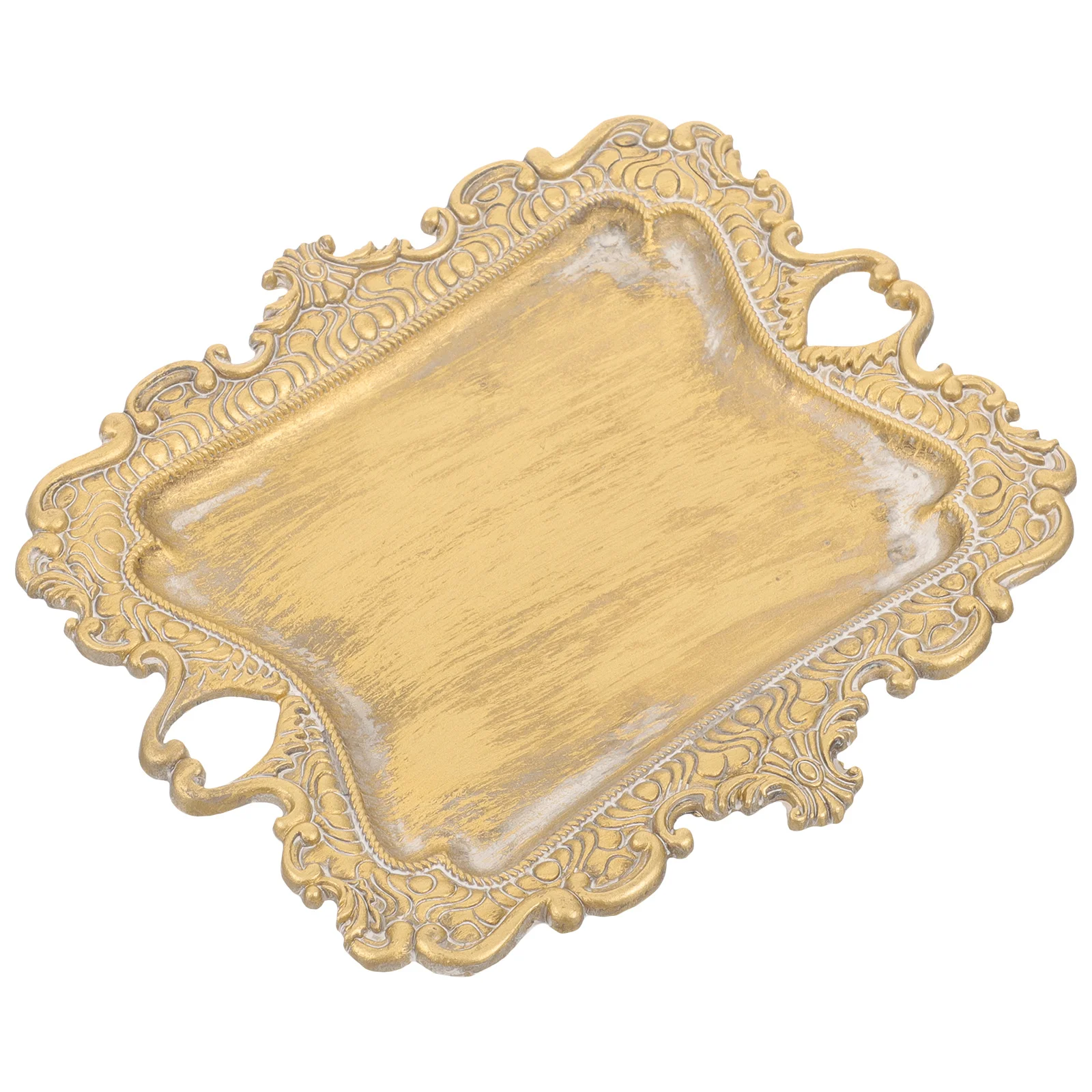 Винтажный металлический поднос для ювелирных изделий, практичный держатель для колец, органайзер для демонстрации ювелирных изделий, мелкие предметы, настольное блюдо для хранения безделушек