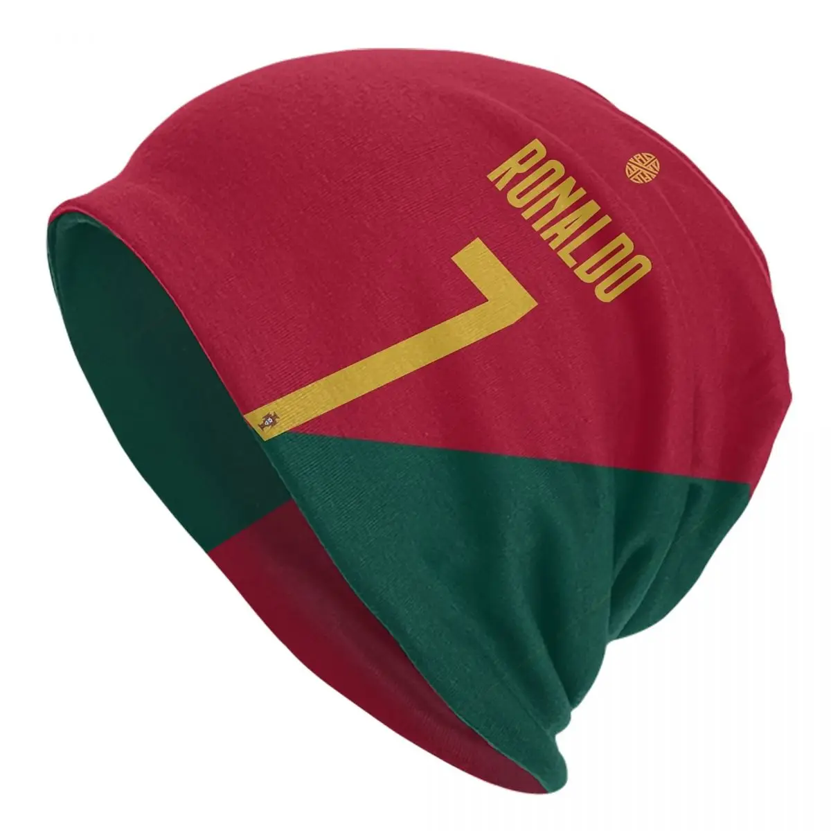 Jersey Cr7 Portuguese Flag Bonnet Hat Autumn Winter Street Skullies Beanies Hat for Men Women Summer Dual-use Caps