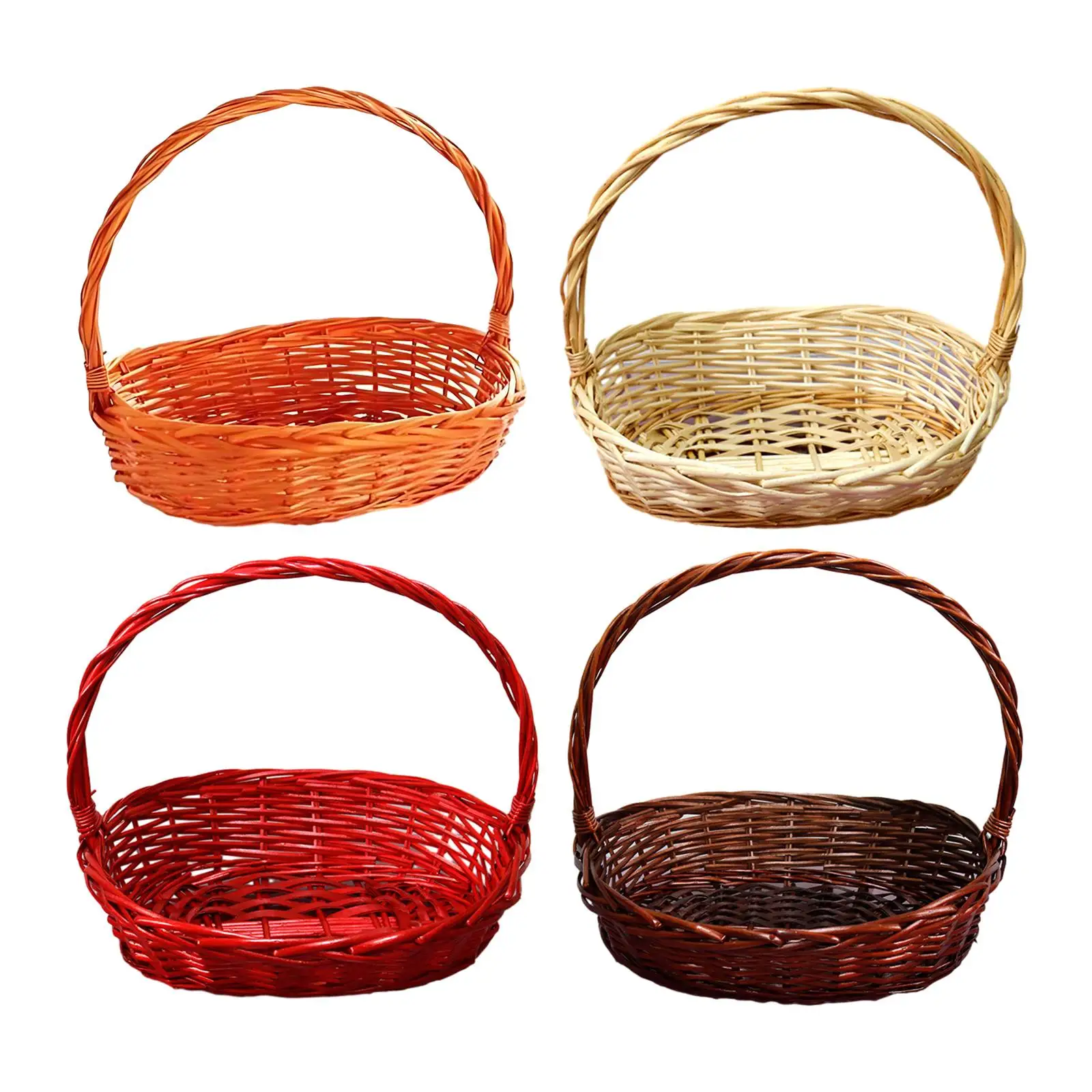 Easter Basket Party Decoration Candy Basket Handwoven Storage Basket for