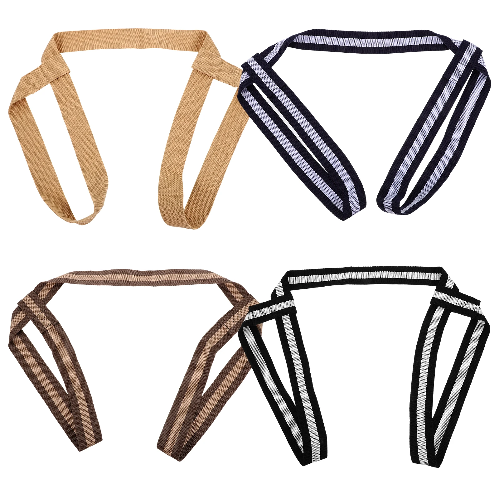 

4Pcs Yoga Strap Adjustable Carrying Band Polyester Cotton Durable Yoga Mat Holder Multi-Function Belt Exercise Band